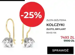 Briju Kolczyki złoto brylant B0492-106 oferta