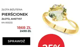 Briju Pierścionek złoto ametyst KN-000232 briju oferta