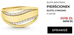 Briju Złota biżuteria pierścionek złoto cyrkonie PI-001738 oferta
