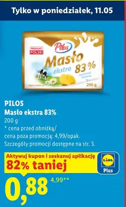 Lidl Masło Pilos oferta