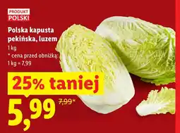 Lidl Kapusta pekińska Polski oferta
