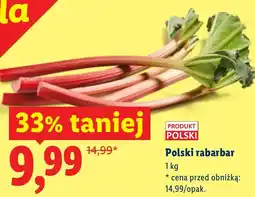 Lidl Rabarbar Polski oferta