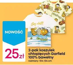 Pepco 2-pak koszulek chłopięcych Garfield 100% bawełny oferta