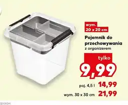 Kaufland Pojemnik do przechowywania z organizerem 20x20cm oferta