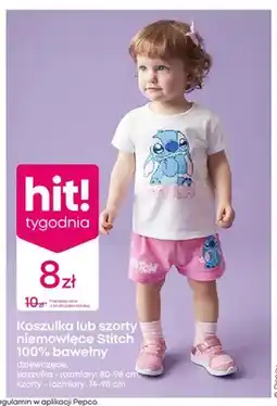 Pepco Koszulka niemowlęca Stitch 100% bawełny dziewczęca rozmiary: 80-98cm oferta