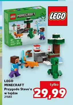 Kaufland Klocki LEGO MINECRAFT Przygoda Steve'a w tajdze 21583 oferta