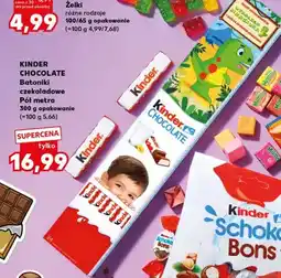 Kaufland Batoniki czekoladowe Kinder Chocolate Pół metra oferta