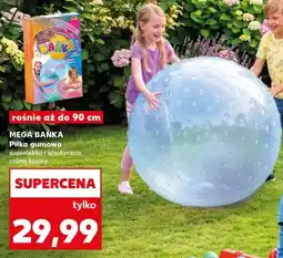 Kaufland Piłka gumowa MEGA BAŃKA superlekka i elastyczna 90cm oferta