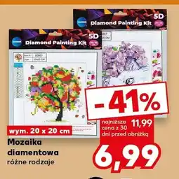 Kaufland Mozaika diamentowa wym. 20x20cm oferta