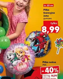Kaufland Piłka licencyjna gumowa John śr. 23cm oferta