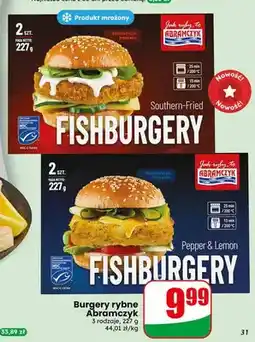 Dino Burgery rybne Southern-Fried Fishburgery Abramczyk oferta