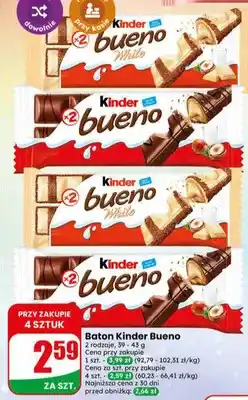 Dino Baton Kinder Bueno White oferta