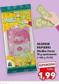 Kaufland Słodka forsa SŁODKIE PAPIERKI oferta