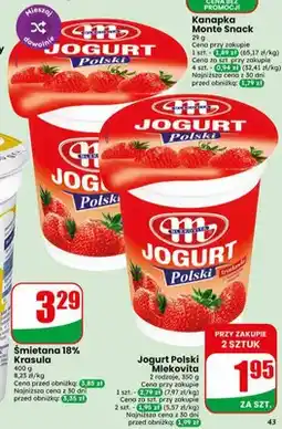 Dino Jogurt Polski Mlekovita truskawka oferta