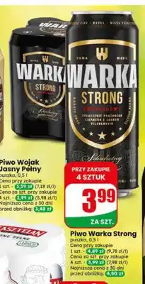 Dino Piwo Warka Strong puszka oferta