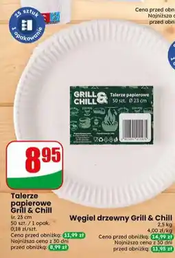 Dino Talerze papierowe Grill & Chill 50-pak śr. 23cm oferta