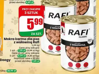Dino Mokra karma dla psa z wołowiną Rafi oferta