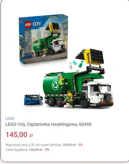 Smyk LEGO City, Ciężarówka recyklingowa, 60495 oferta