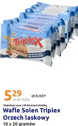 Action Wafle Solen Triplex Orzech laskowy oferta