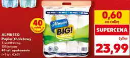 Kaufland ALMUSSO Papier toaletowy 3-warstwowy, 105 listków 40 szt. opakowanie oferta