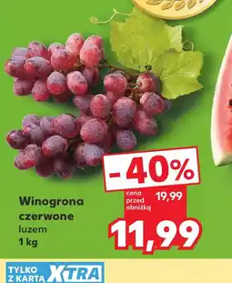 Kaufland Winogrona czerwone luzem oferta