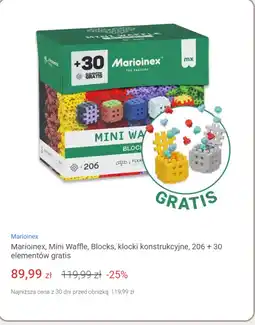 Smyk Marioinex, Mini Waffle, Blocks, klocki konstrukcyjne, 206 + 30 elementów gratis oferta