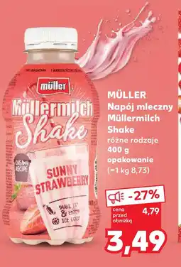 Kaufland MÜLLER Napój mleczny Müllermilch Shake różne rodzaje 400 g opakowanie oferta