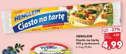Kaufland HENGLEIN Ciasto na tartę 250 g opakowanie oferta