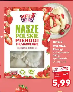 Kaufland NOWY WIŚNICZ Pierogi z truskawkami 350 g opakowanie oferta