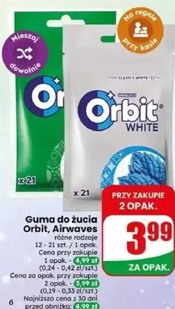 Dino Guma do żucia Orbit, Airwaves różne rodzaje oferta