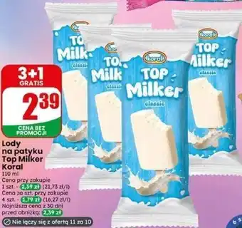 Dino Lody na patyku Top Milker Koral oferta