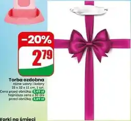 Dino Torba ozdobna różne wzory i kolory 23 x 32 x 11 cm, 1 szt oferta