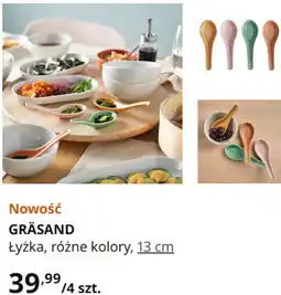 IKEA GRÄSAND Łyżka, różne kolory, 13 cm oferta