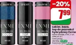 Dino Lakier, baza, top do paznokci hybrydowy Exme oferta