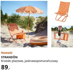 IKEA STRANDÖN Krzesło plażowe, jaskrawopomarańczowy oferta