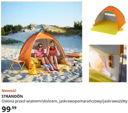 IKEA STRANDÖN Osłona przed wiatrem/słońcem, jaskrawopomarańczowy/jaskrawożółty oferta