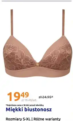 Action Miękki biustonosz oferta