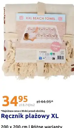 Action Ręcznik plażowy XL 200 x 200 cm | Różne warianty oferta