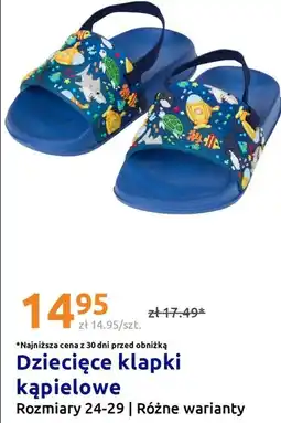 Action Dziecięce klapki kąpielowe oferta