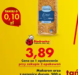 Biedronka Makaron orzo oferta