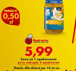 Biedronka Danie dla dzieci Gerber oferta