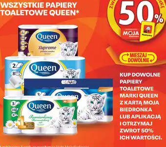 Biedronka Papiery toaletowe Queen oferta