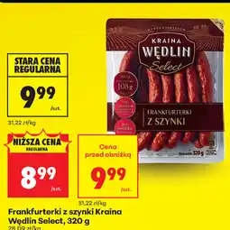 Biedronka Frankfurterki z szynki Kraina Wędlin Select oferta