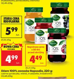 Biedronka Dżem 100% owoców oferta