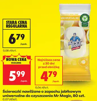 Biedronka Ściereczki nawilżane Mr Magic oferta