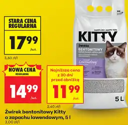 Biedronka Żwirek bentonitowy Kitty oferta