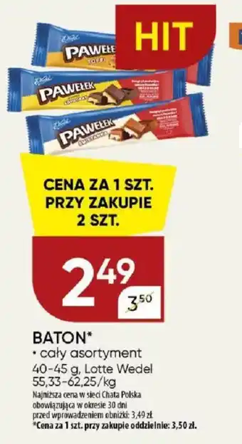 Chata Polska Baton Pawełek oferta