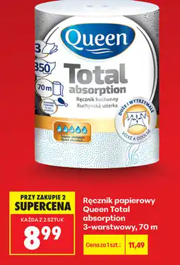 Biedronka Ręcznik papierowy Queen Total absorption oferta
