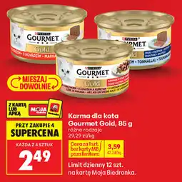Biedronka Karma dla kota Gourmet Gold oferta