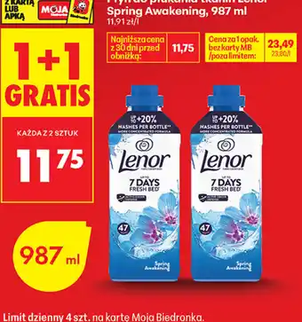 Biedronka Płyn do płukania tkanin Lenor oferta